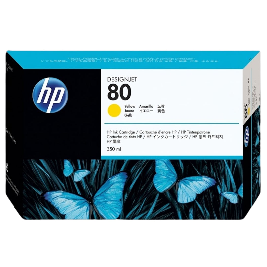 New, Pre-Owned - HP 80 (C4848A) Yellow Ink Cartridge