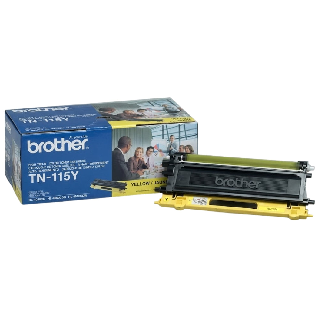 New, Pre-Owned - Brother TN-115 Yellow High Yield Toner Cartridge (TN115Y)
