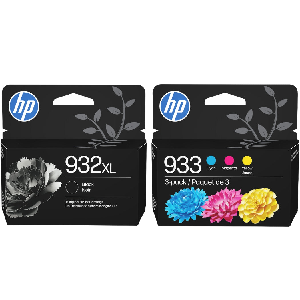 New, Pre-Owned - HP 932XL Black & 933 Color Ink Cartridge