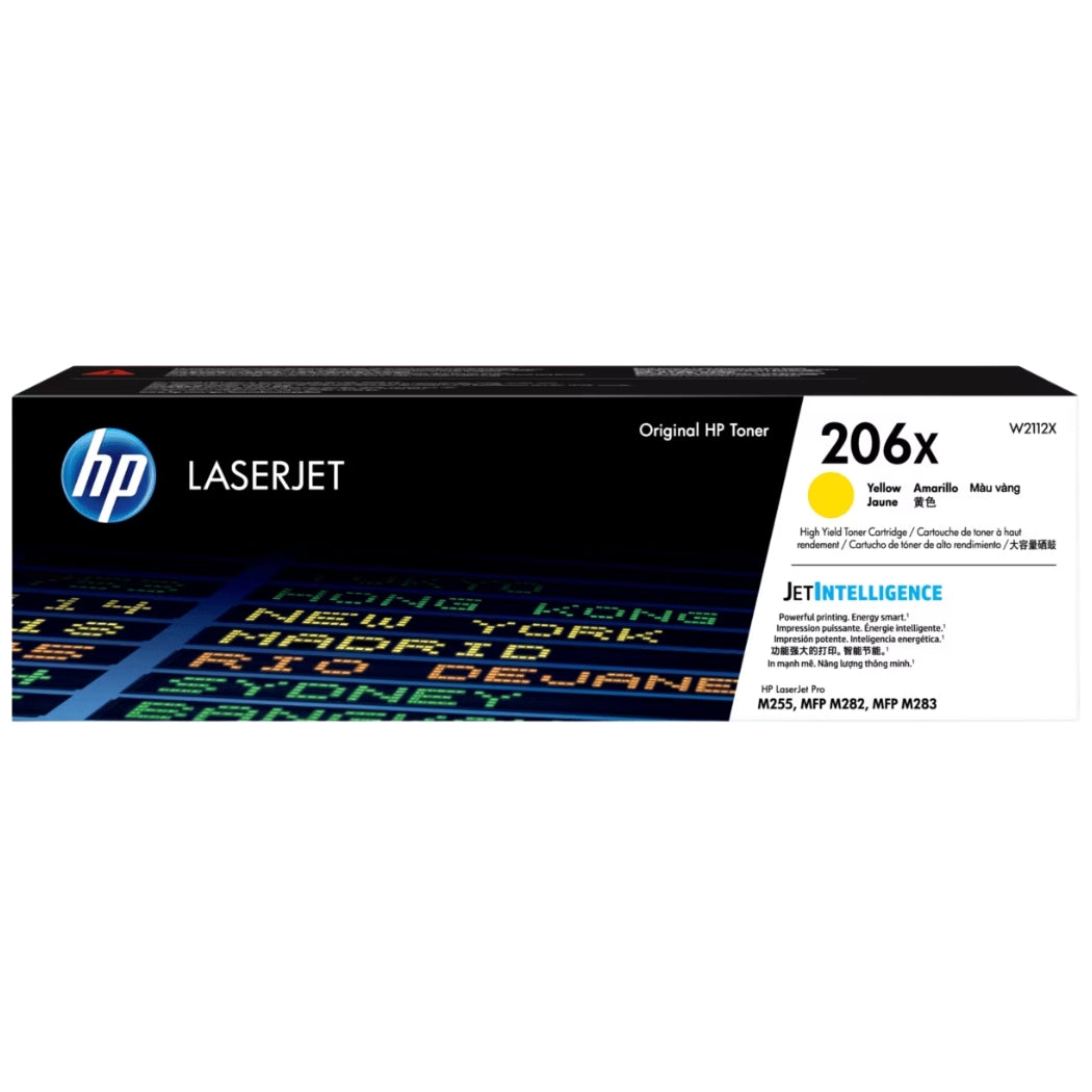 New, Pre-Owned - HP 206X High-Yield Yellow Laser Toner Cartridge, W2112X
