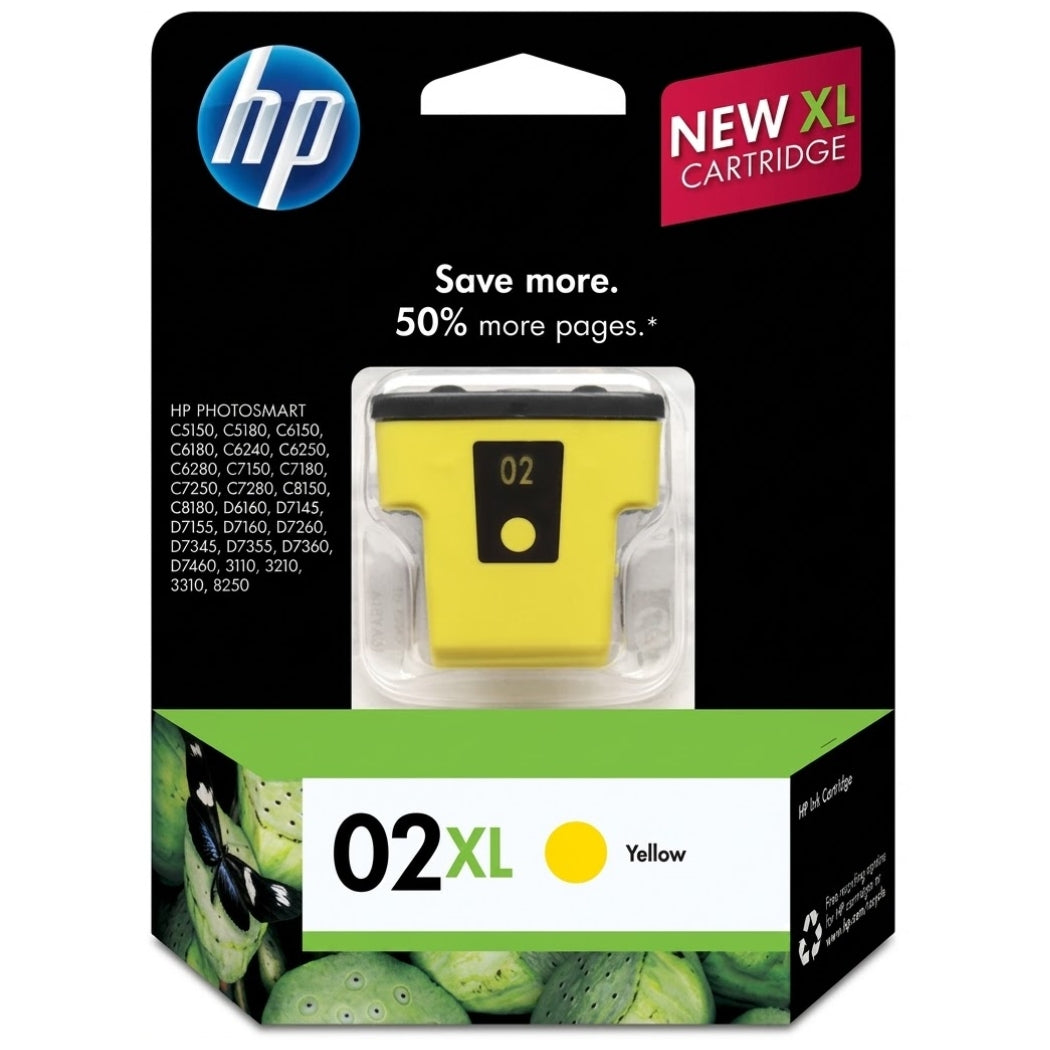 New, Pre-Owned - HP 02XL (C8732WN) Yellow Ink Cartridge