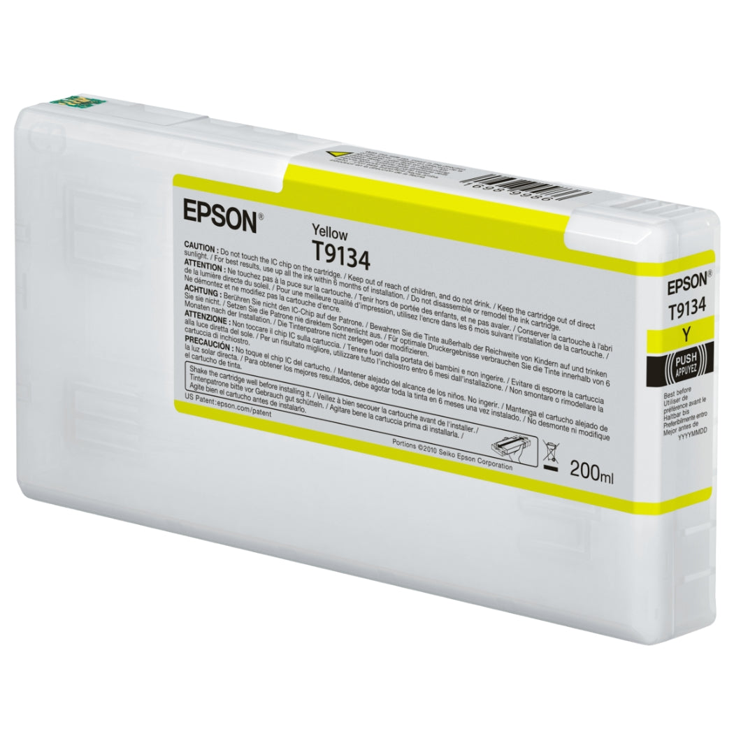 New, Pre-Owned - Epson T9134 Standard Yield Yellow Ink Cartridge