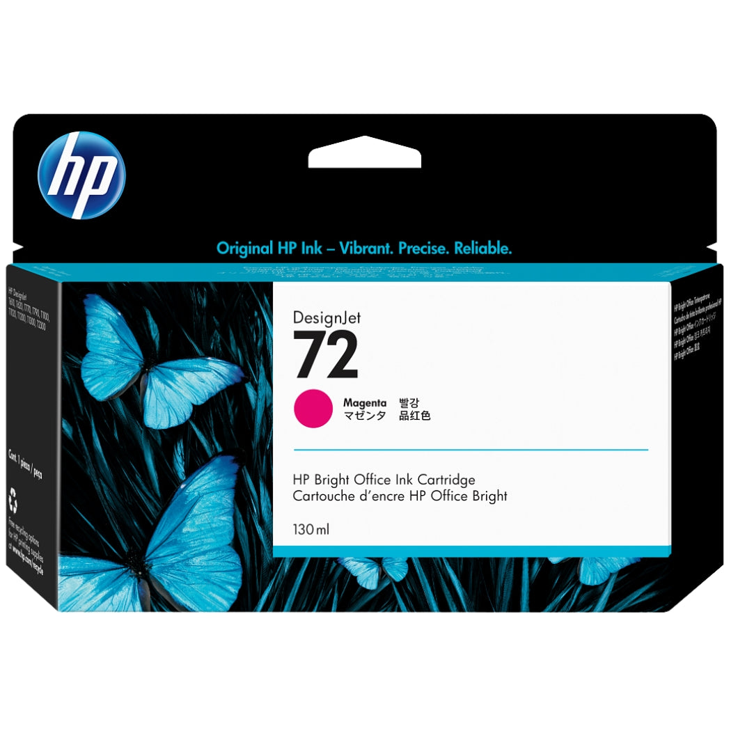 New, Pre-Owned - HP 72 130-ml (C9372A) Magenta DesignJet Ink Cartridge