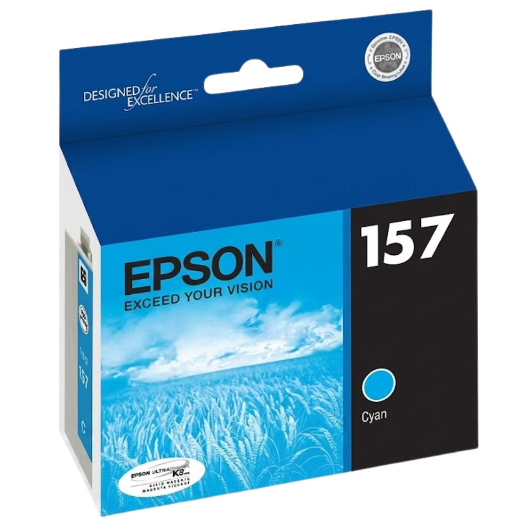 New, Pre-Owned - Epson T15722 Cyan Ink Cartridge, T157220O