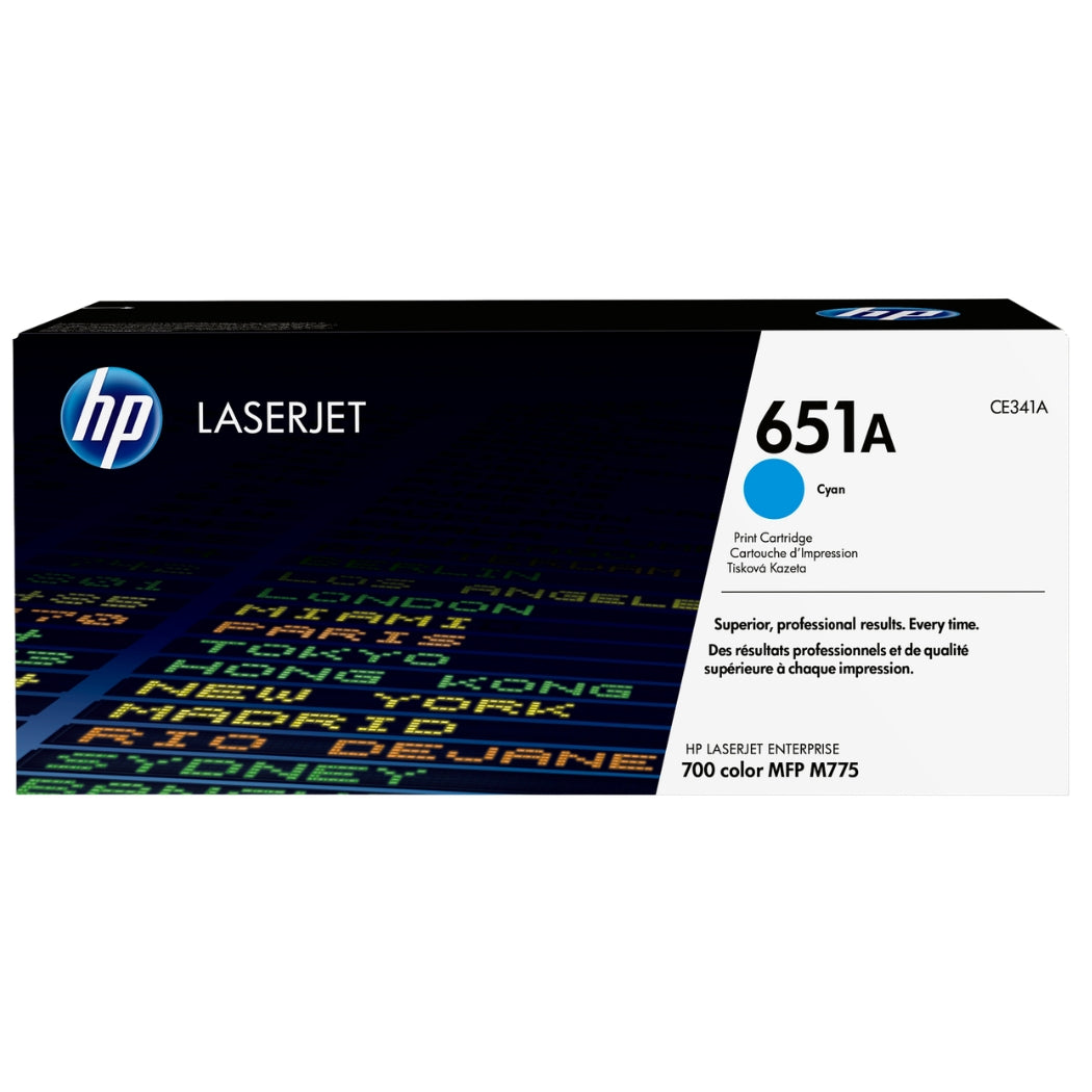 New, Pre-Owned - HP 651A Standard-Yield Cyan Toner Cartridge, CE341A