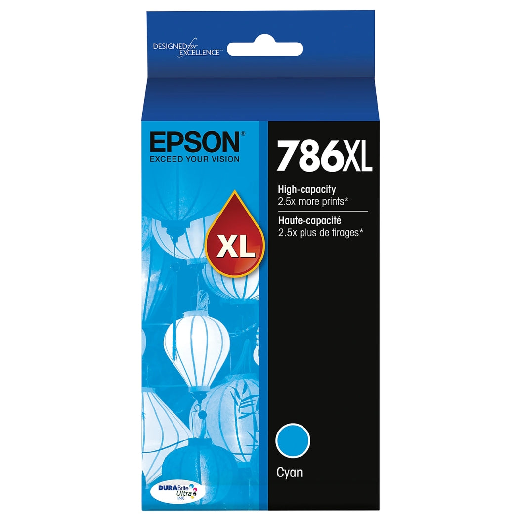 New, Pre-Owned - Epson 786XL High Yield Cyan Ink Cartridge