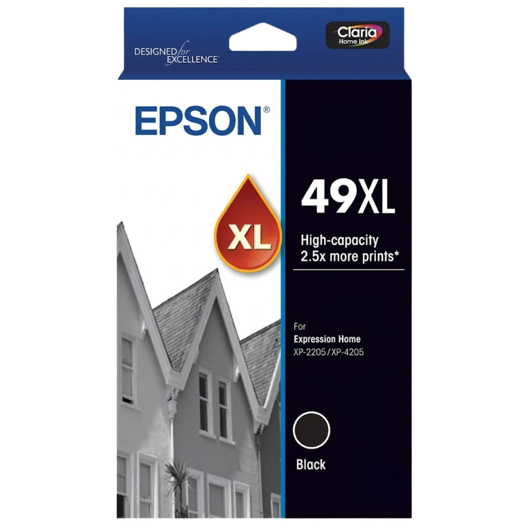 New, Pre-Owned - Epson 49XL High Yield Black Ink Cartridge, C13T10F192