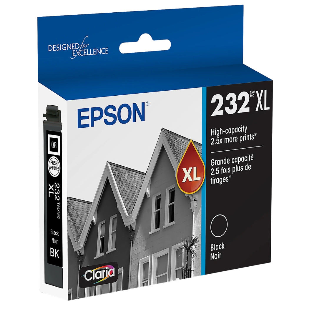 New, Pre-Owned - Epson 232XL High Yield Black Ink Cartridge, T232XL120-S