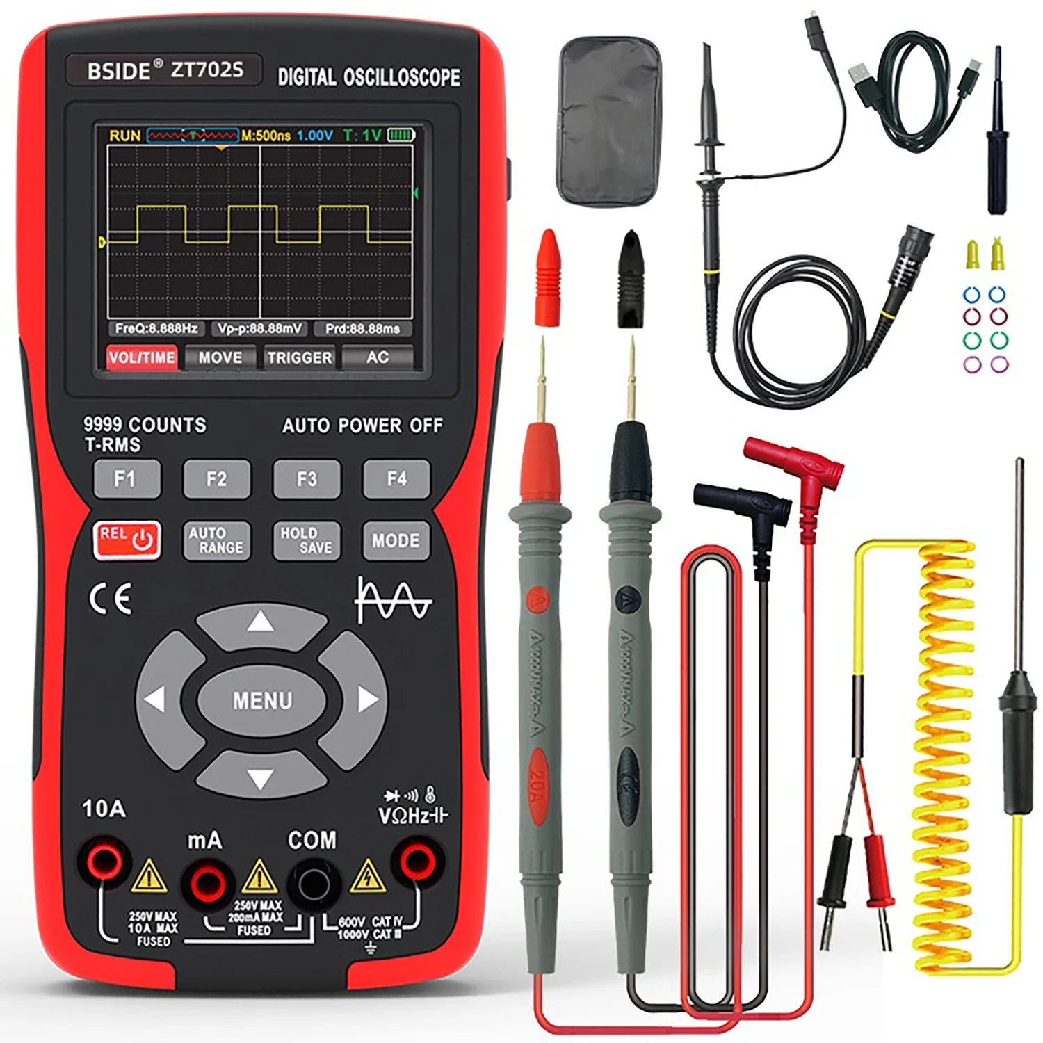 BSIDE ZT702S Handheld Oscilloscope Multimeter