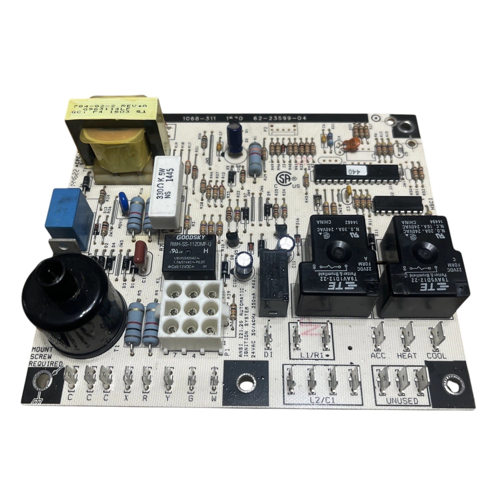Rheem Ruud 62-23599-04 Furnace Control Circuit Board 1068-311 (TESTED)