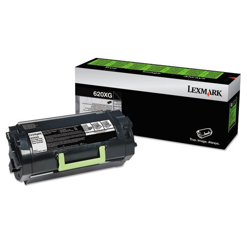 New, Pre-Owned - Lexmark 620XG Extra High Yield Black Toner Cartridge, 62D0X0G