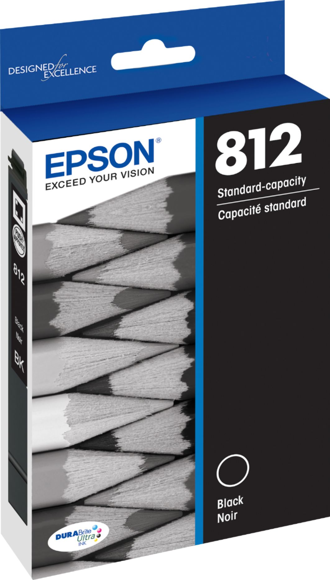 New, Pre-Owned - Epson 812 Black Standard Yield Ink Cartridge (T812120-S)