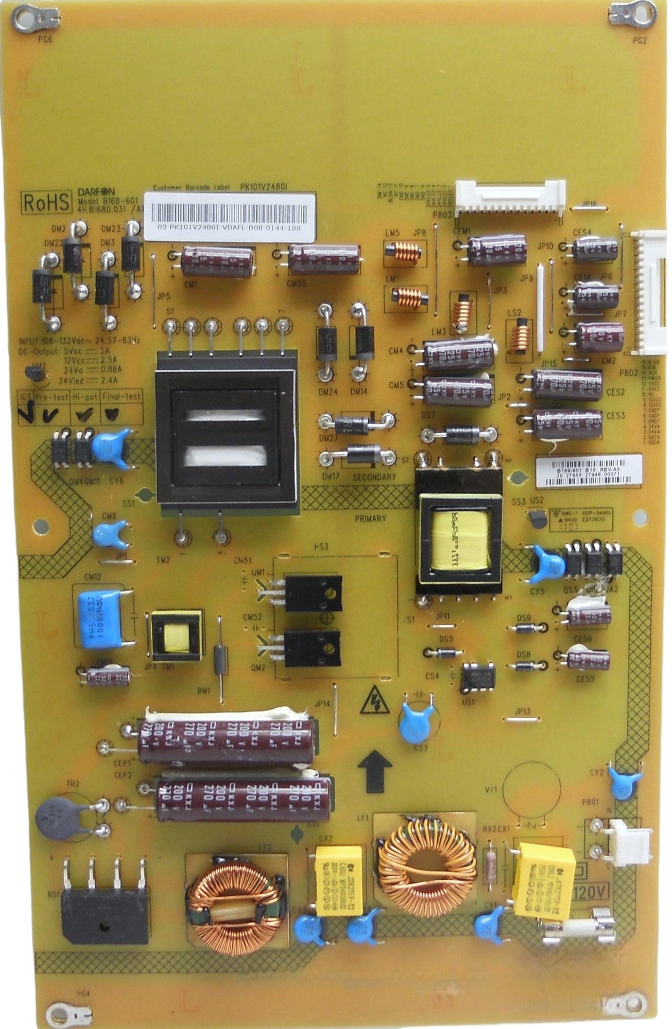 Toshiba 75025015 (PK101V2480I) Power Supply for 40SL412U