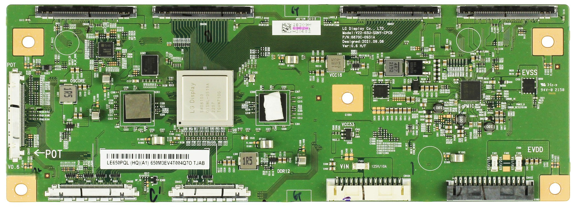 LG/Sony 6871L-6962A 6870C-0931A 1-014-955-11 T-Con Board