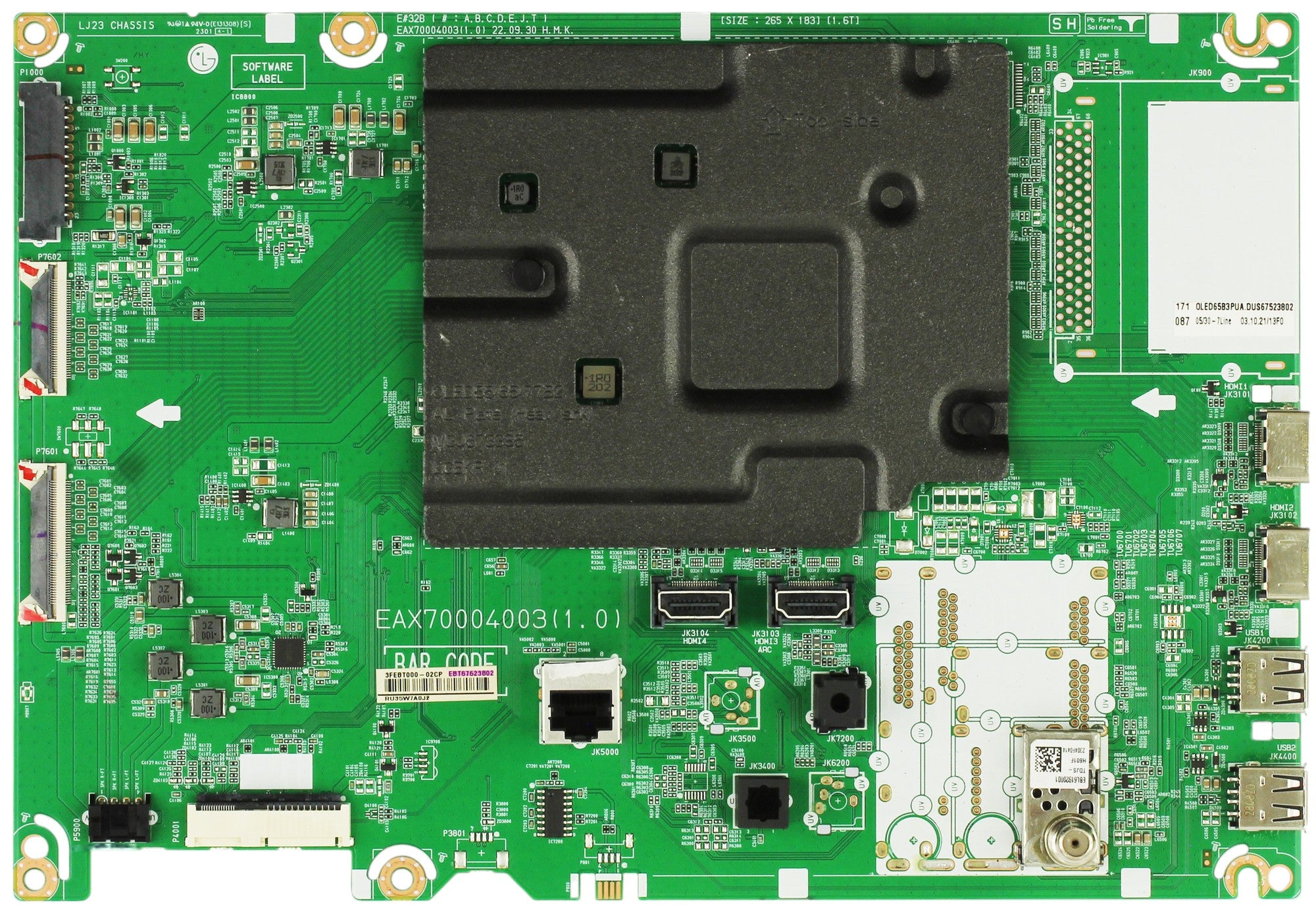 LG EBT67523802 Main Board for OLED65B2PUA.BUSYLJR