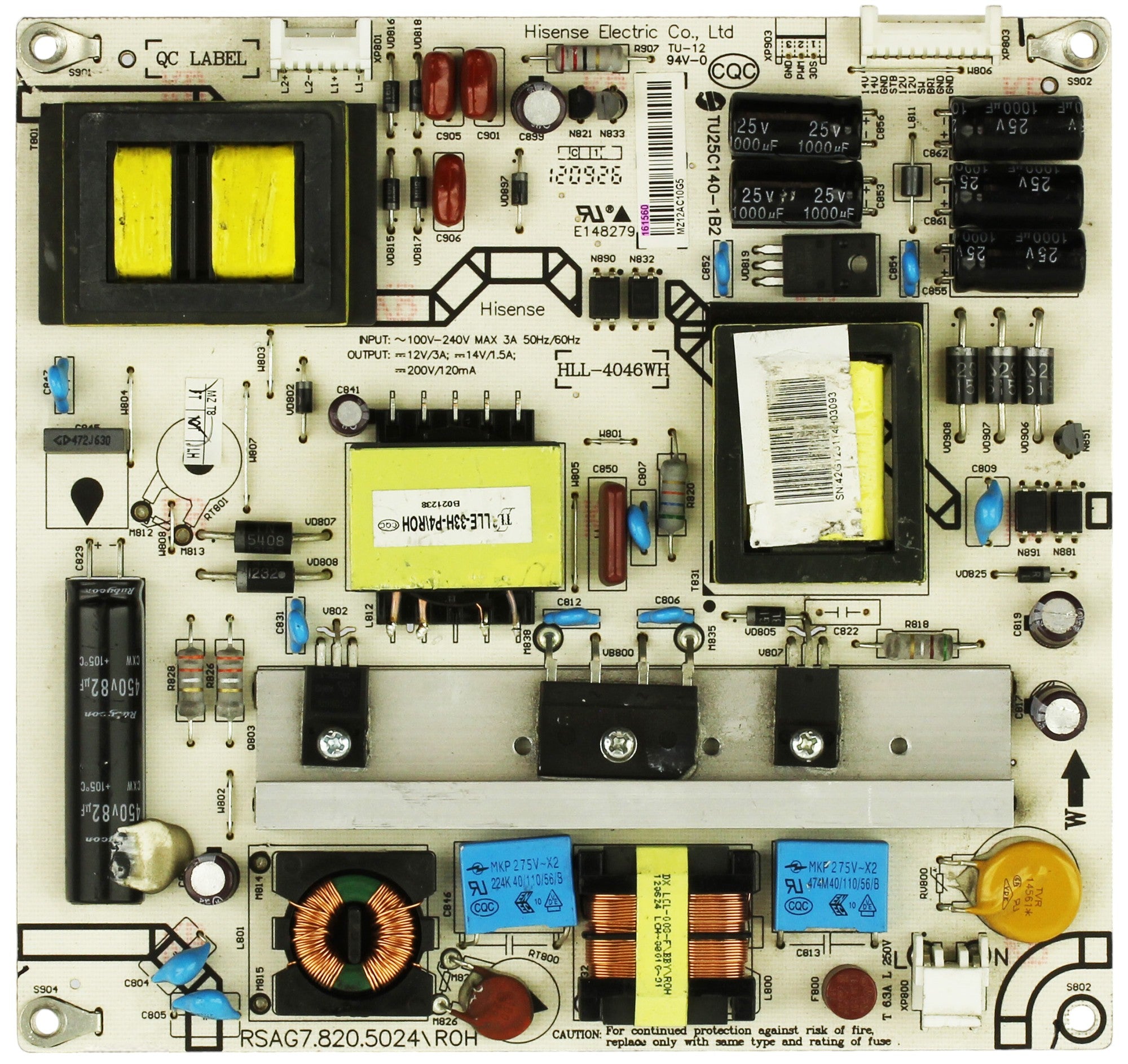 Hisense 161560 (RSAG7.820.5024/R0H) Power Supply Unit