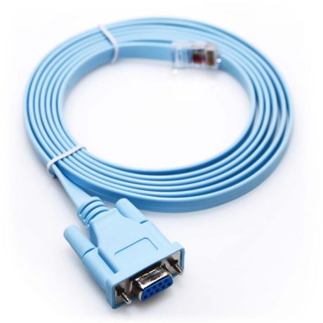 Cisco 72-3383-01 Compatible Rollover Console Cable - DB9 Female to RJ45-10 FT