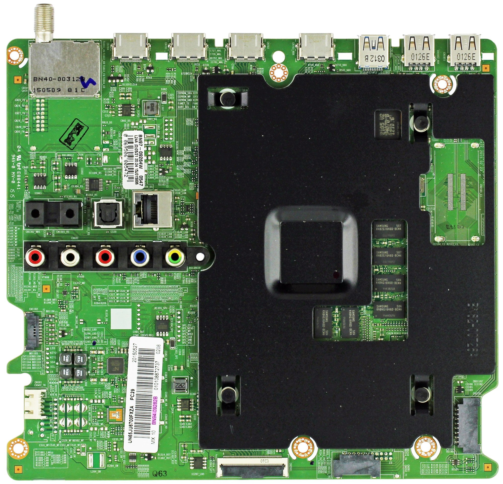 Samsung BN94-09282B Main Board for UN65JU6700FXZA (Version DD02)