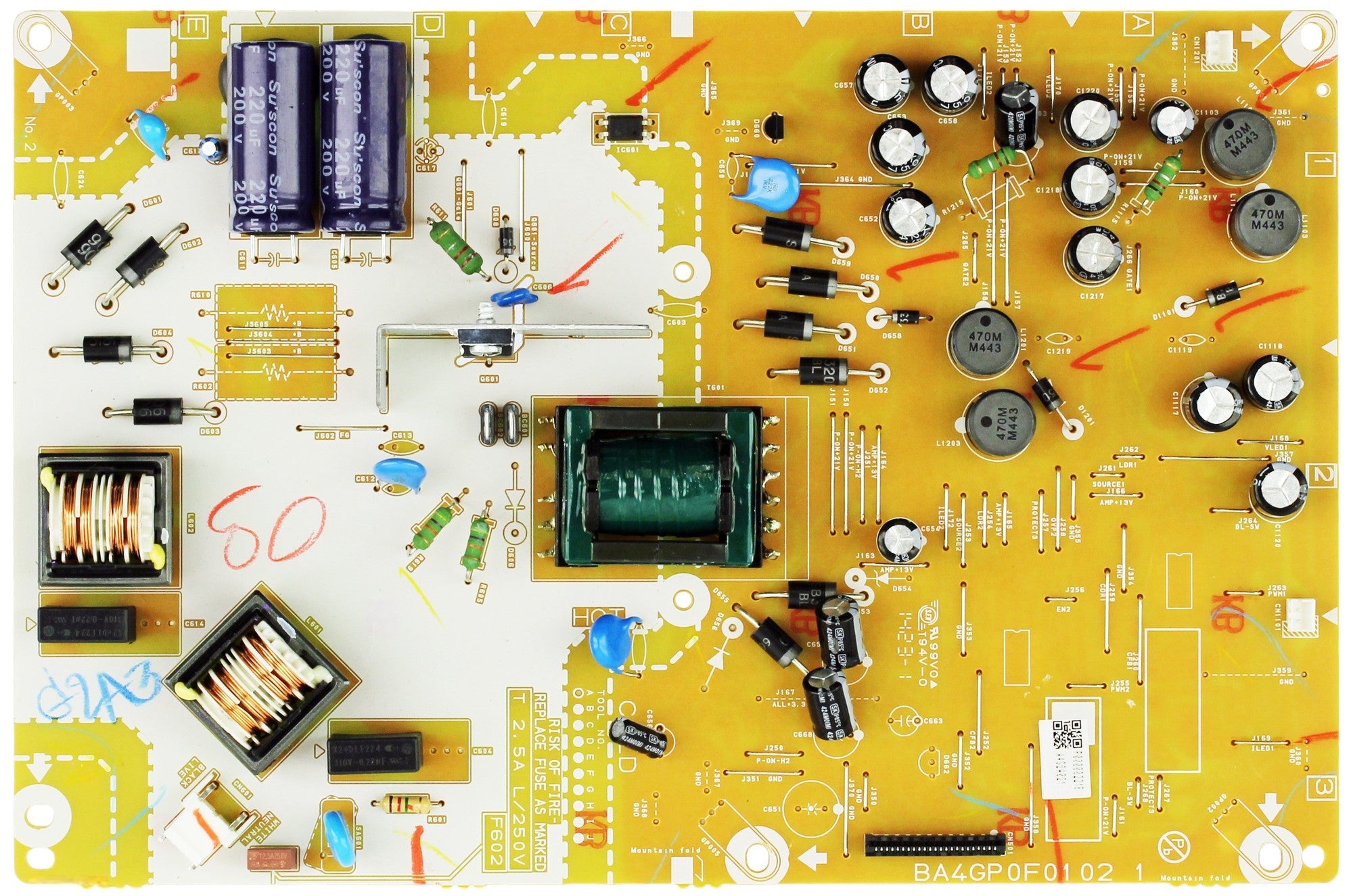 Emerson A4G2AMPW-001 Power Supply Board