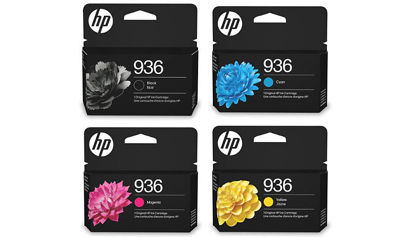 New, Pre-Owned - HP 936 Standard Yield Multi Color Ink Cartridge, 6C3Z5LN-4-Pack