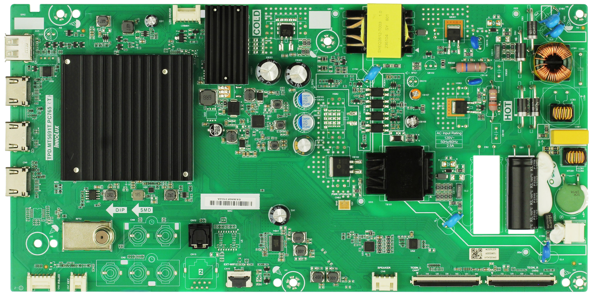 Vizio 6M03A000EM00J Main Board / Power Supply for V4K50M-0809