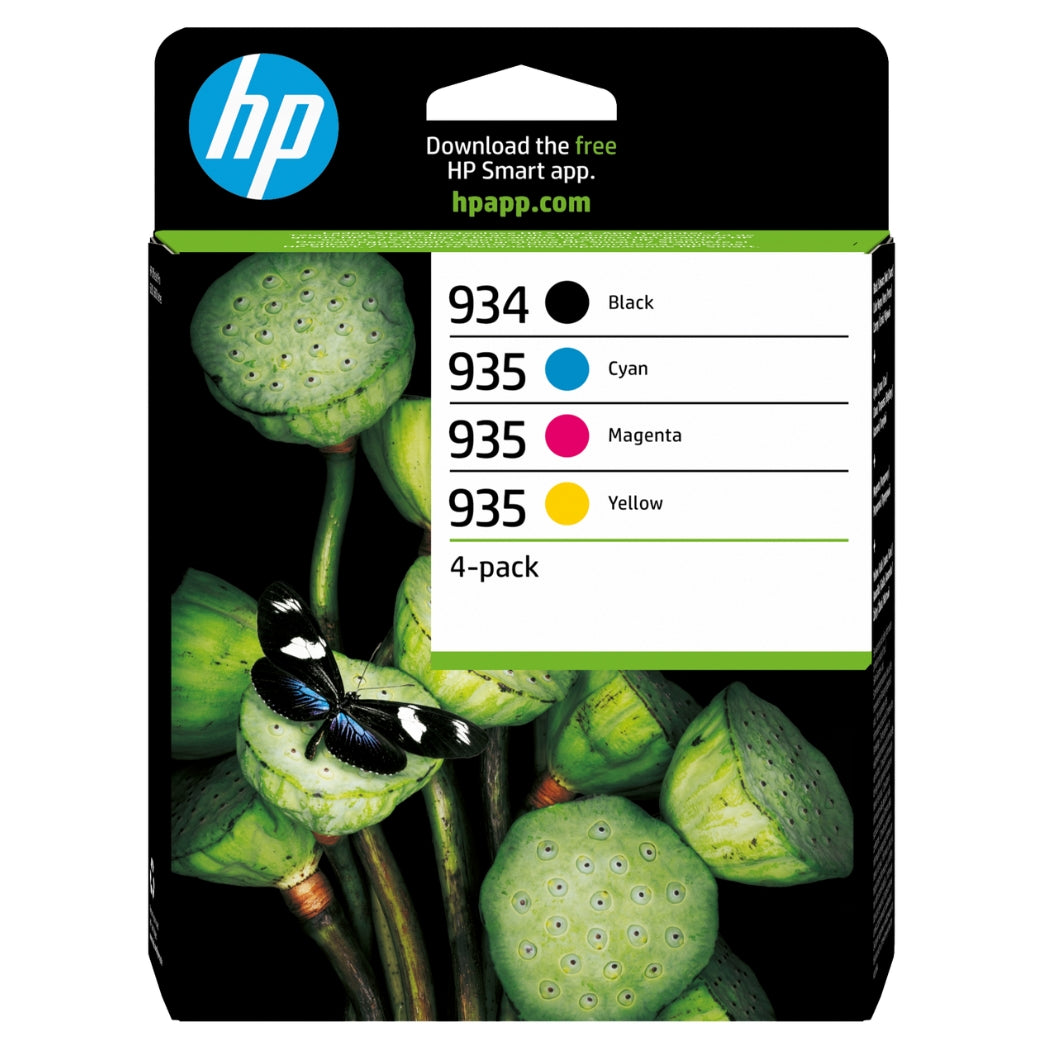 New, Pre-Owned - HP 934 Black / 935 Cyan, Magenta, Yellow Ink Cartridges