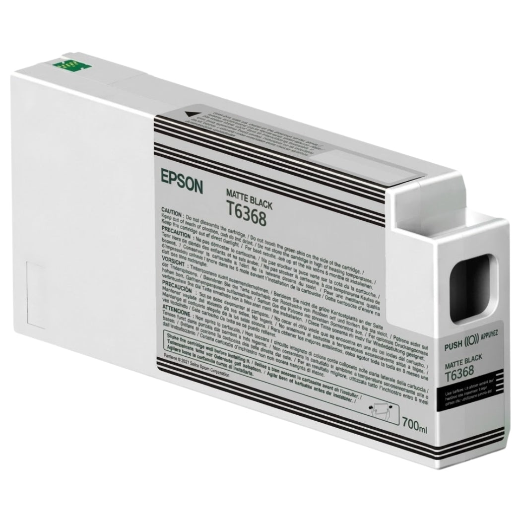 New, Pre-Owned - Epson T636 Standard-Yield Matte Black Ink Cartridge, T636800