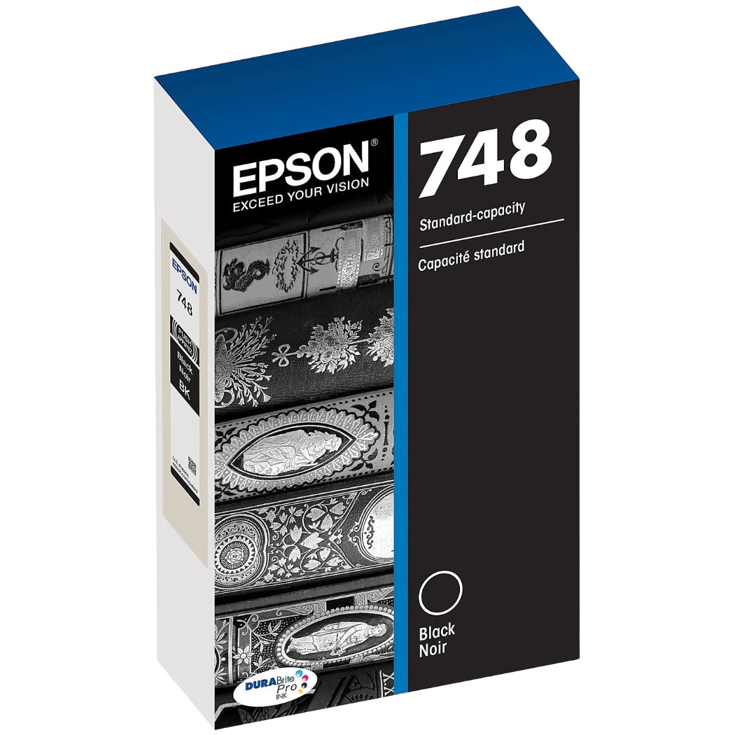 New, Pre-Owned - Epson 748 Standard-Yield Black DURABrite Pro Ink Cartridge, T748120