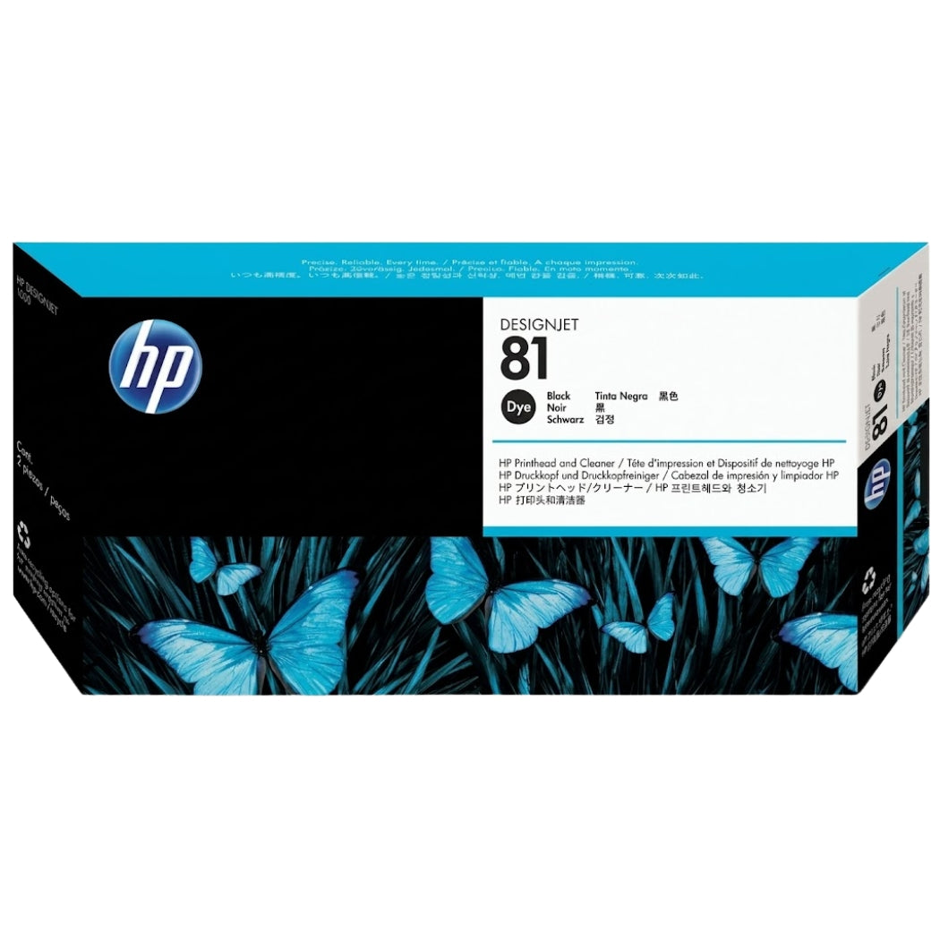 New, Pre-Owned - HP 81 Black Printhead ONLY DesignJet Ink Cartridge, C4950A