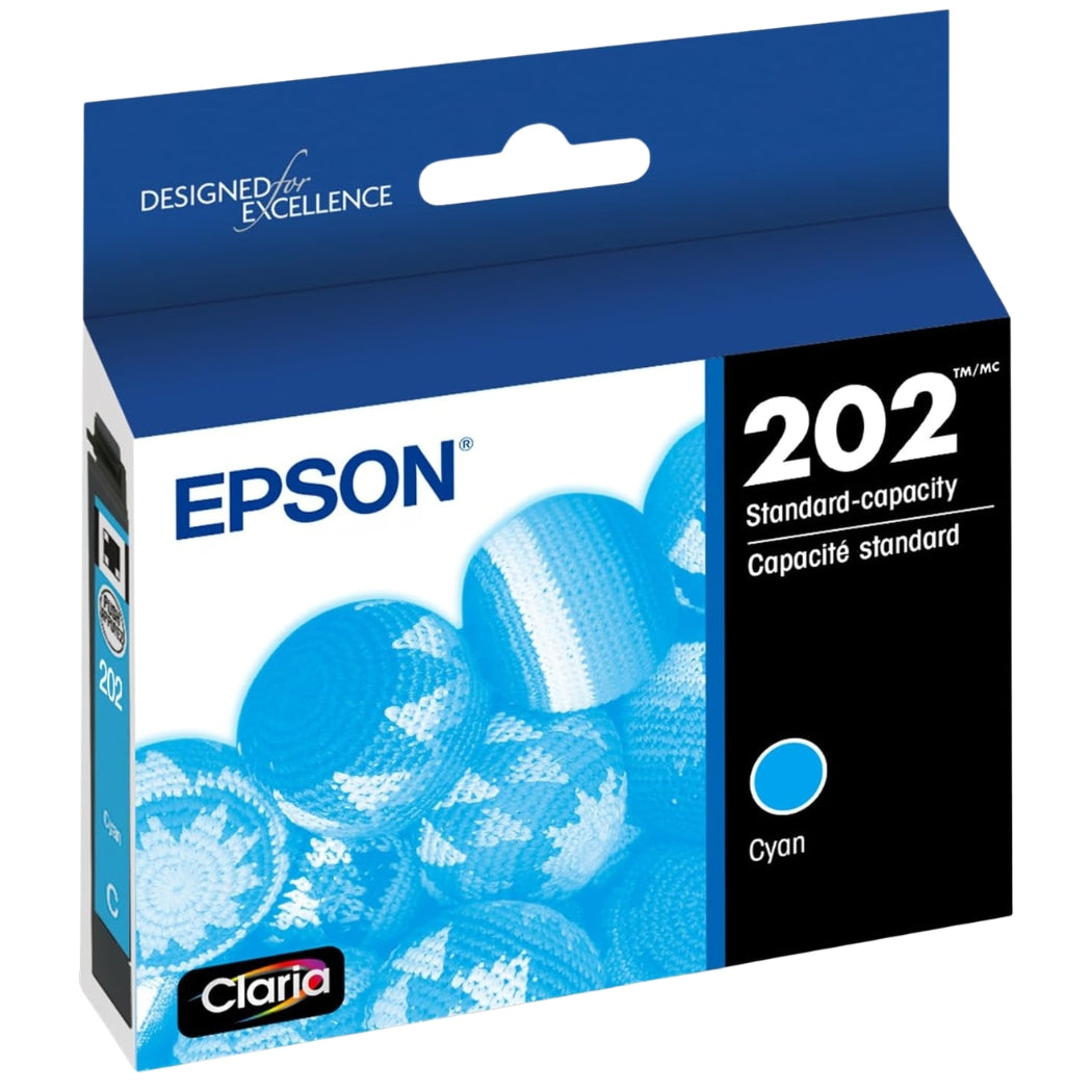 New, Pre-Owned - Epson 202 Standard Capacity Cyan Ink Cartridge