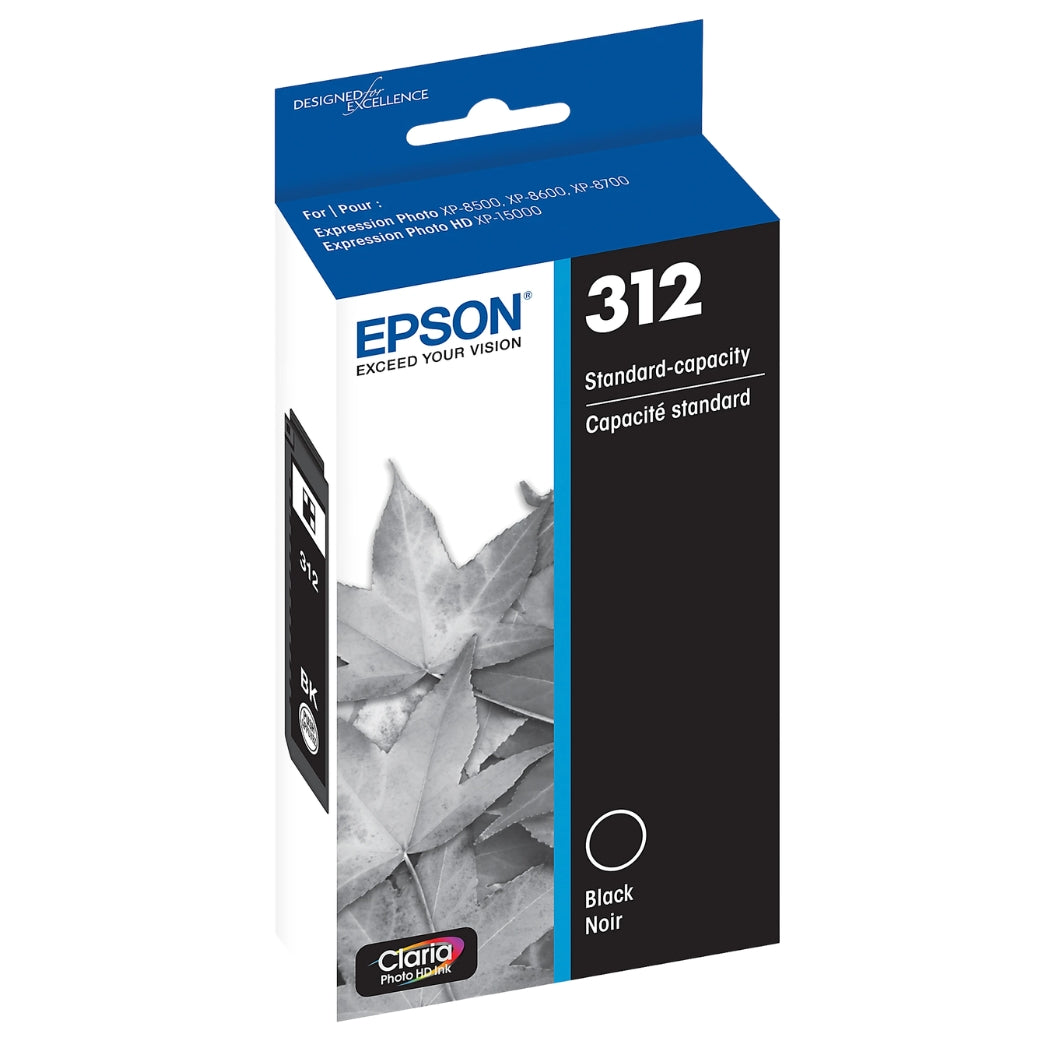 New, Pre-Owned - Epson 312 Black Claria Photo HD Ink Cartridge, T312120