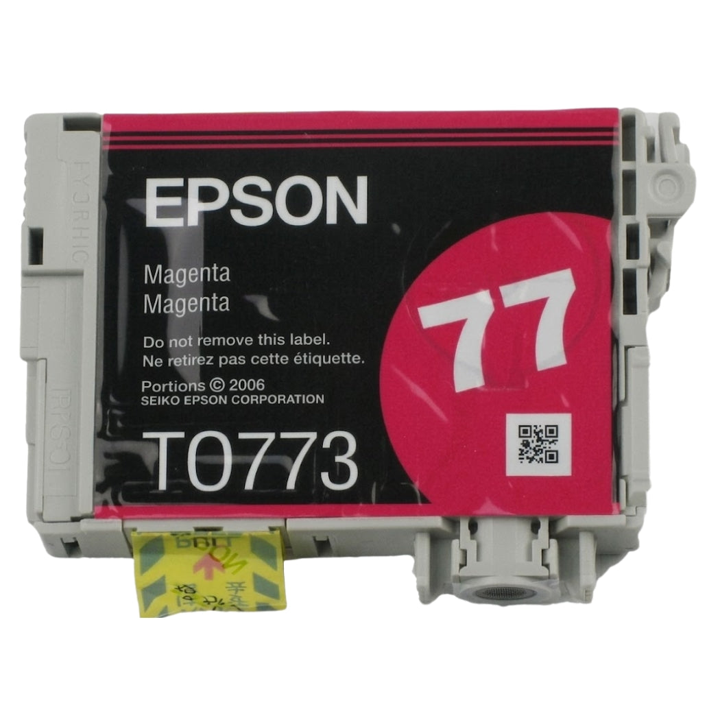 New, Pre-Owned - Epson 77 (T0773) Magenta Ink Cartridge