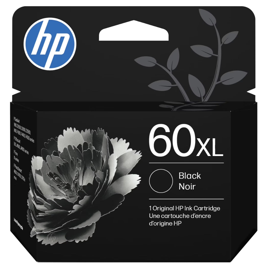 New, Pre-Owned - HP 60XL (CC641WN) Black Ink Cartridge