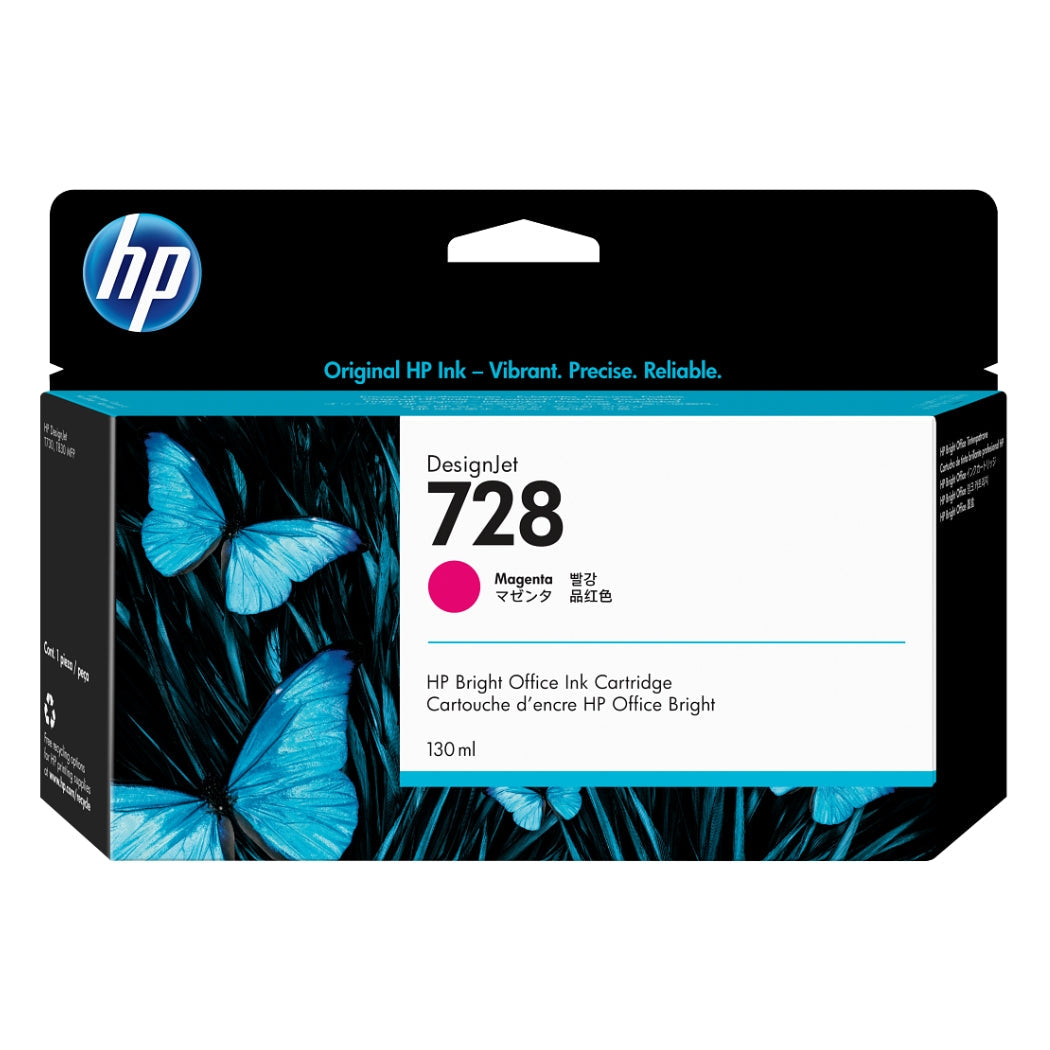 New, Pre-Owned - HP 728  130-ml (F9J66A) Magenta New, Pre-Owned - Ink Cartridge