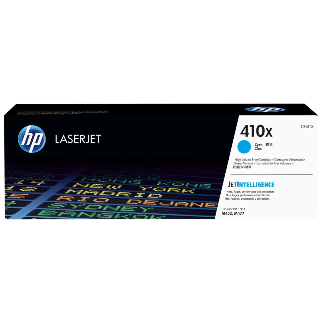 New, Pre-Owned - HP 410X High-Yield Cyan Laser Toner Cartridge, CF411X