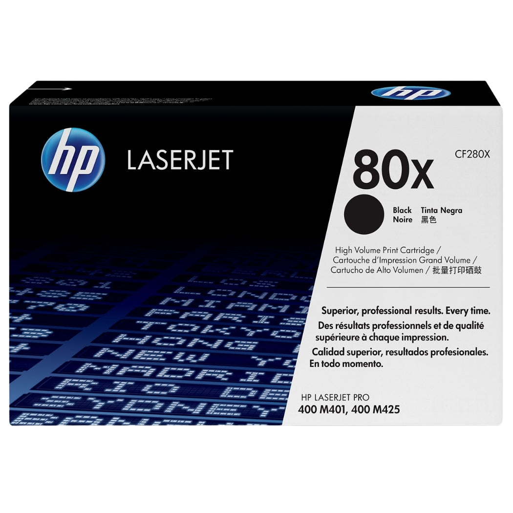 New, Pre-Owned - HP 80X High Yield Black LaserJet Toner Cartridge, CF280X