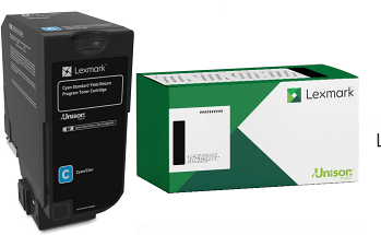 New, Pre-Owned - Lexmark 71C1HC0 High Yield Cyan Toner Cartridge