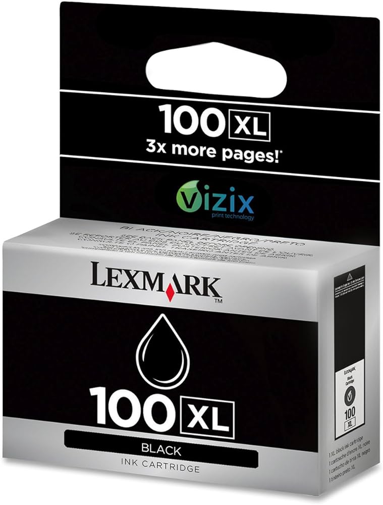 New, Pre-Owned - Lexmark 14N1092 100XL Black Ink Cartridge