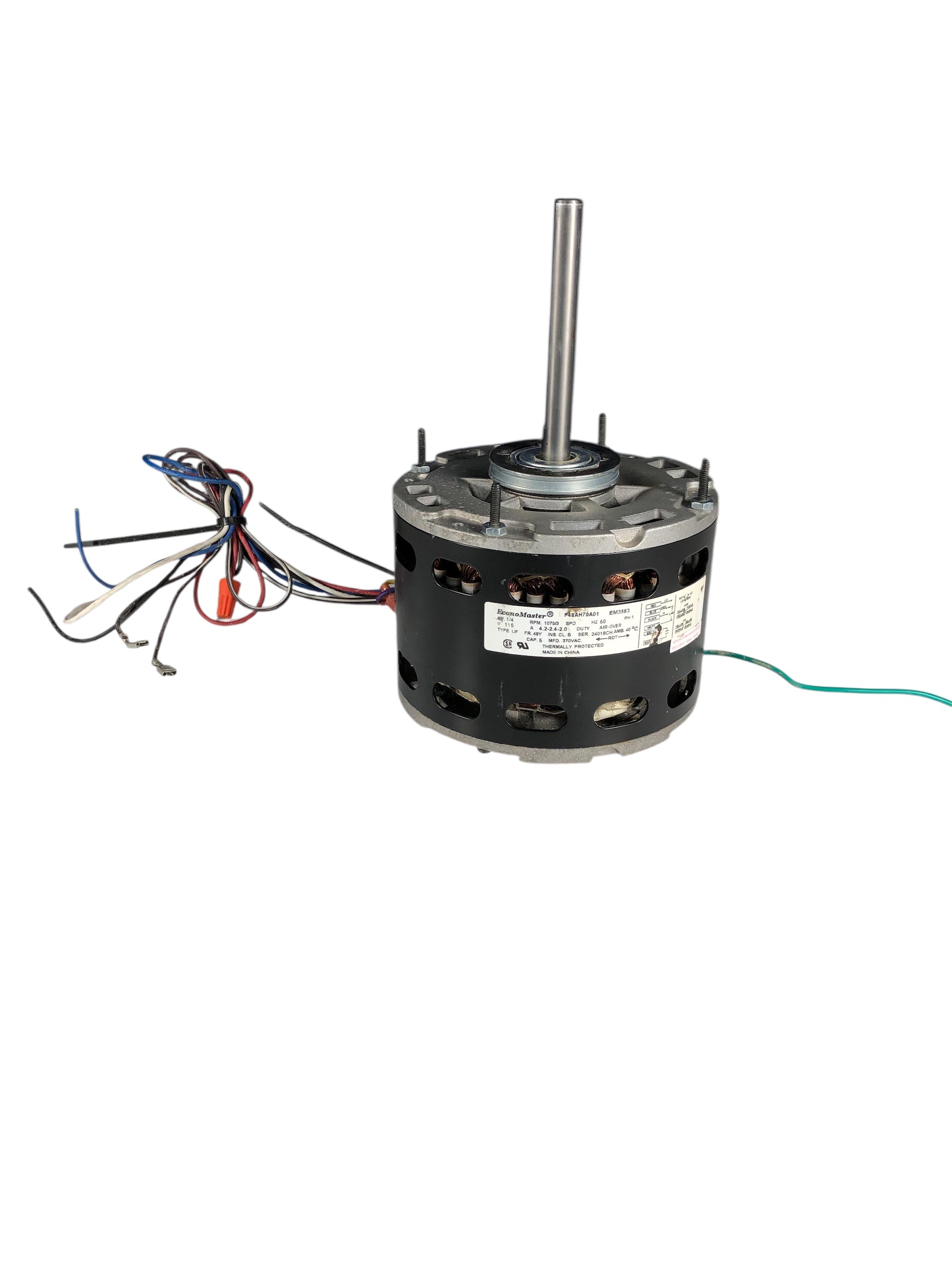 EconoMaster F48AH70A01 Blower Motor (1/4hp, 1075rpm, 3spd)