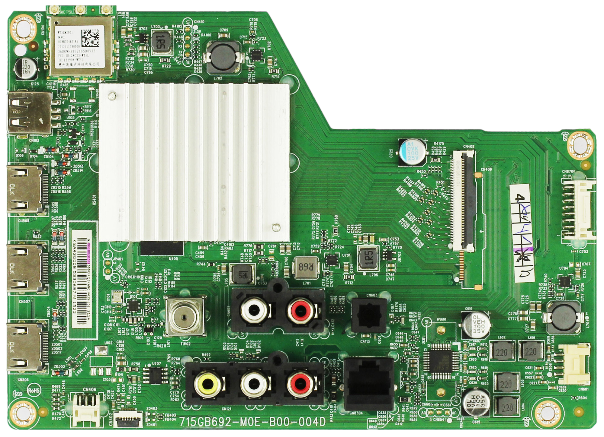 Vizio 756TXKCB02K071 Main Board for V435-J01 (LTC5E6KX)