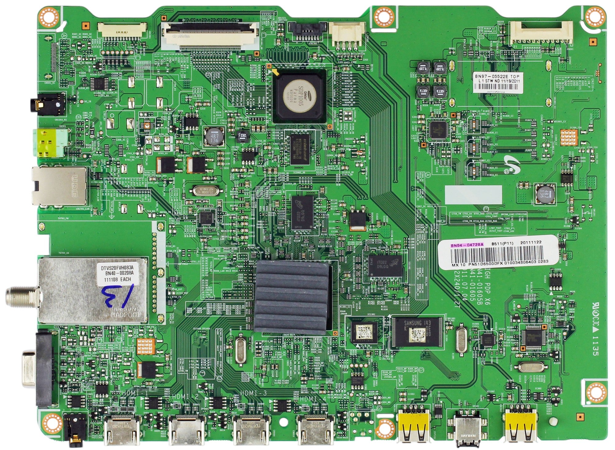 Samsung BN94-04728A Main Board for PN51D6500DFXZA