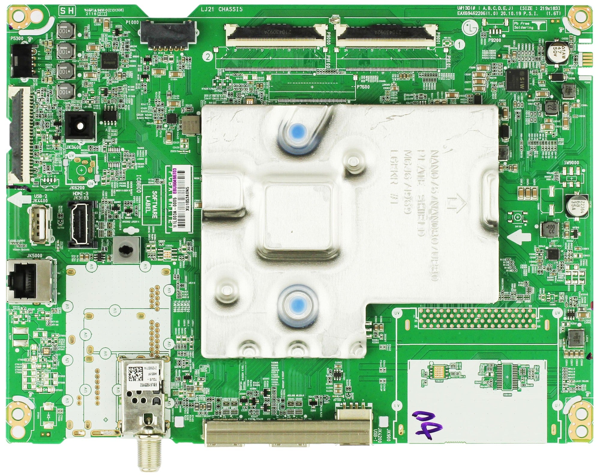 LG EBU66466703 Main Board for 43NANO75UPA.BUSYLJM