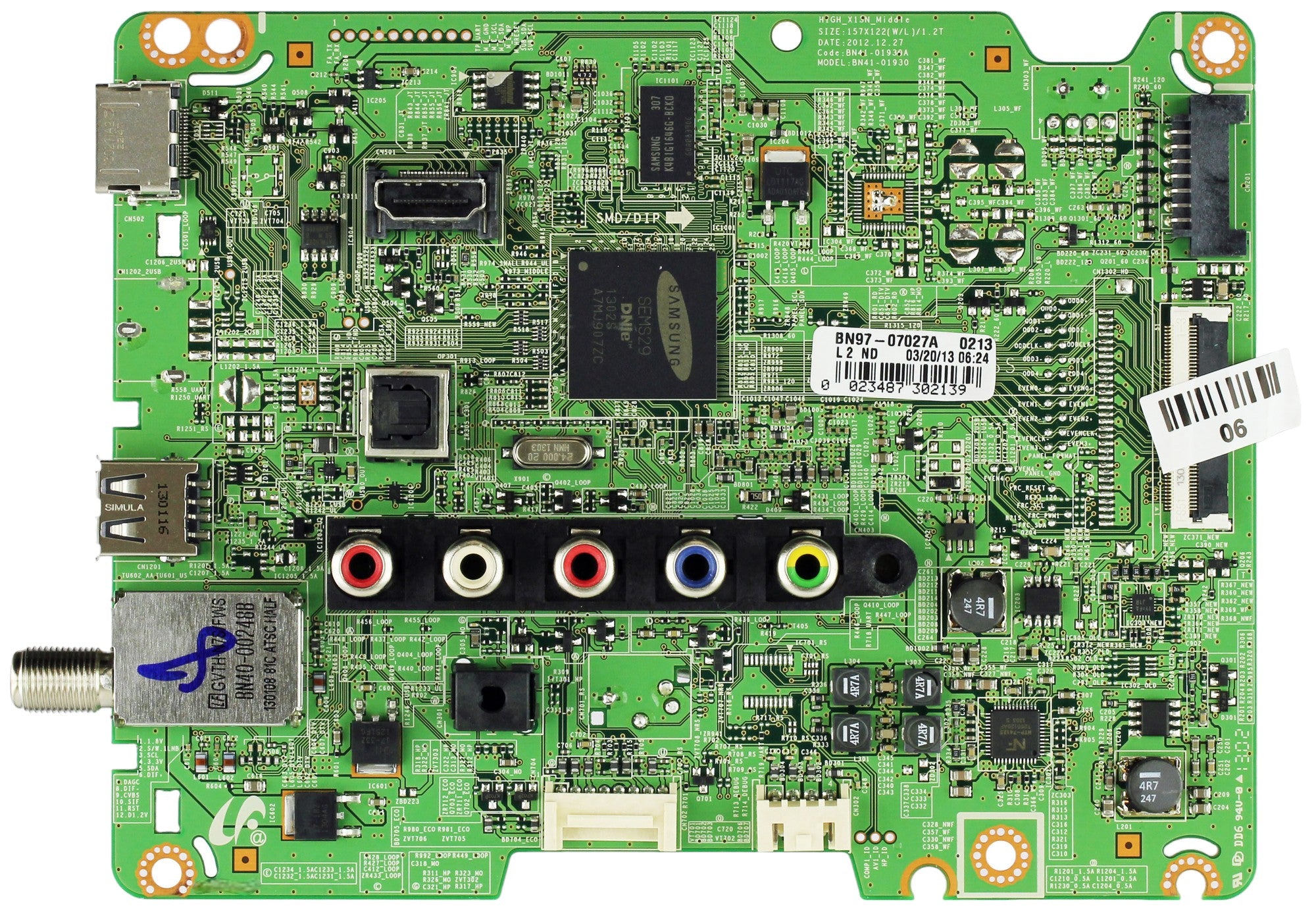 Samsung BN94-06177F Main Board for UN46F5000AFXZA