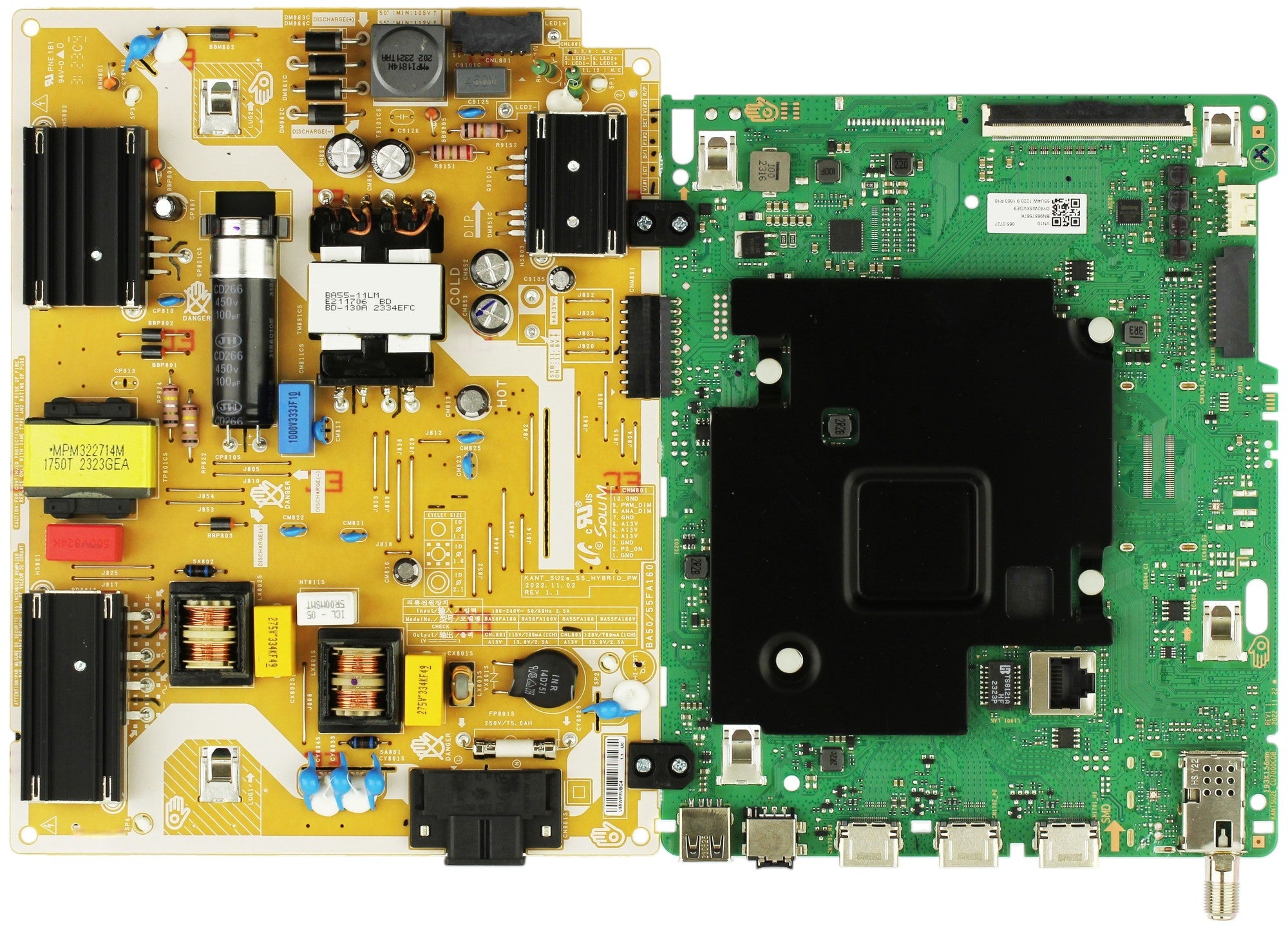 Samsung BN96-57567K Main Board Power Supply for UN55CU7000BXZA (WH03)