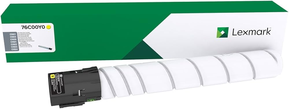 New, Pre-Owned - Lexmark 76C00Y0 High Yield Yellow Toner Cartridge
