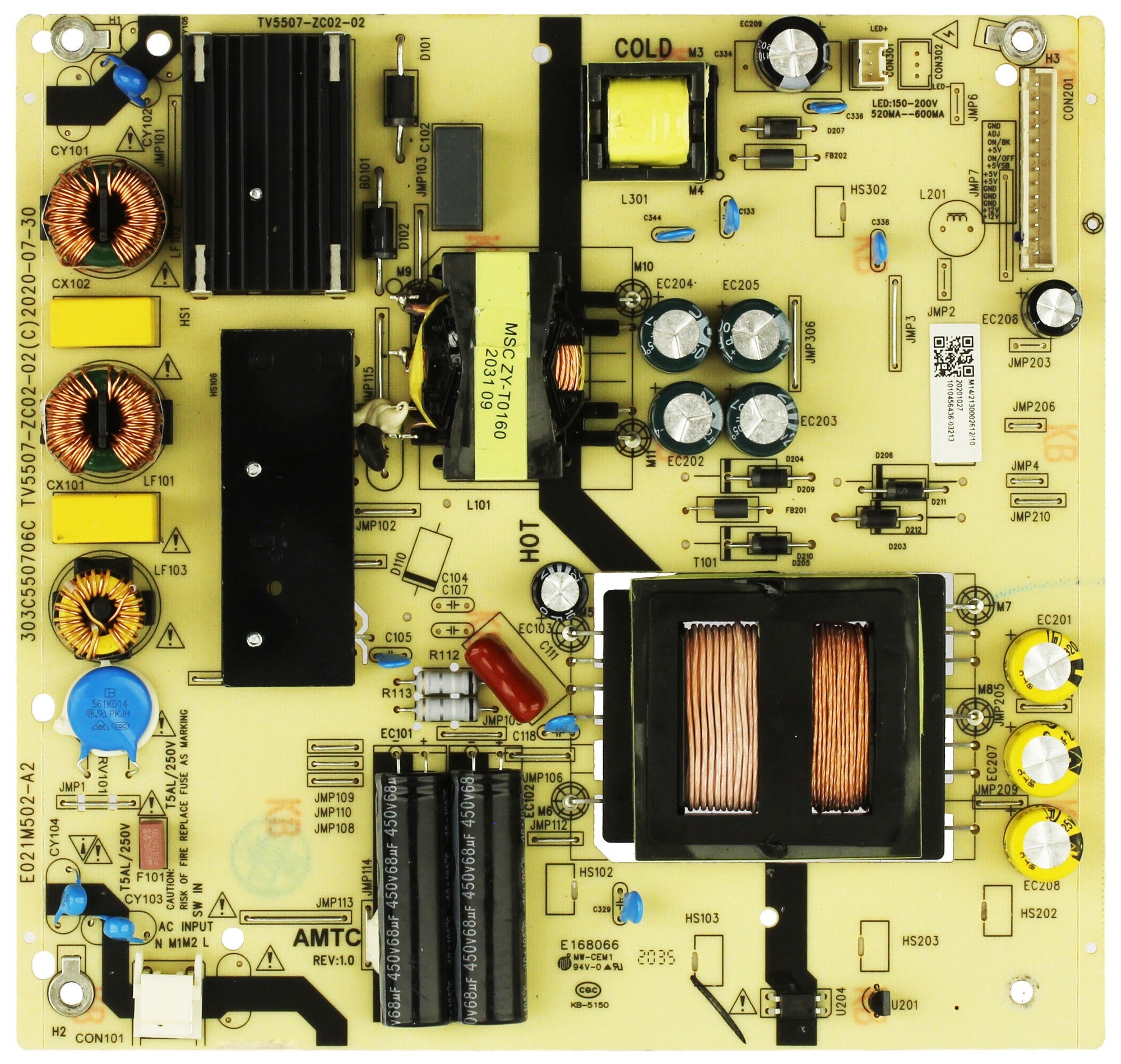 JVC 514C5507M14 Power Supply Board