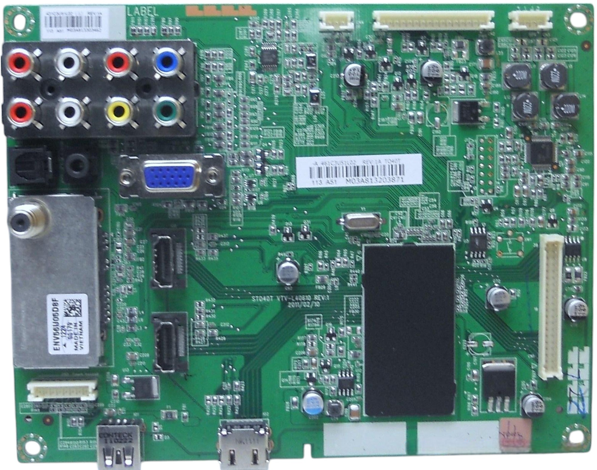 Toshiba 75025013 (461C3U51L02) Main Board for 40SL412U