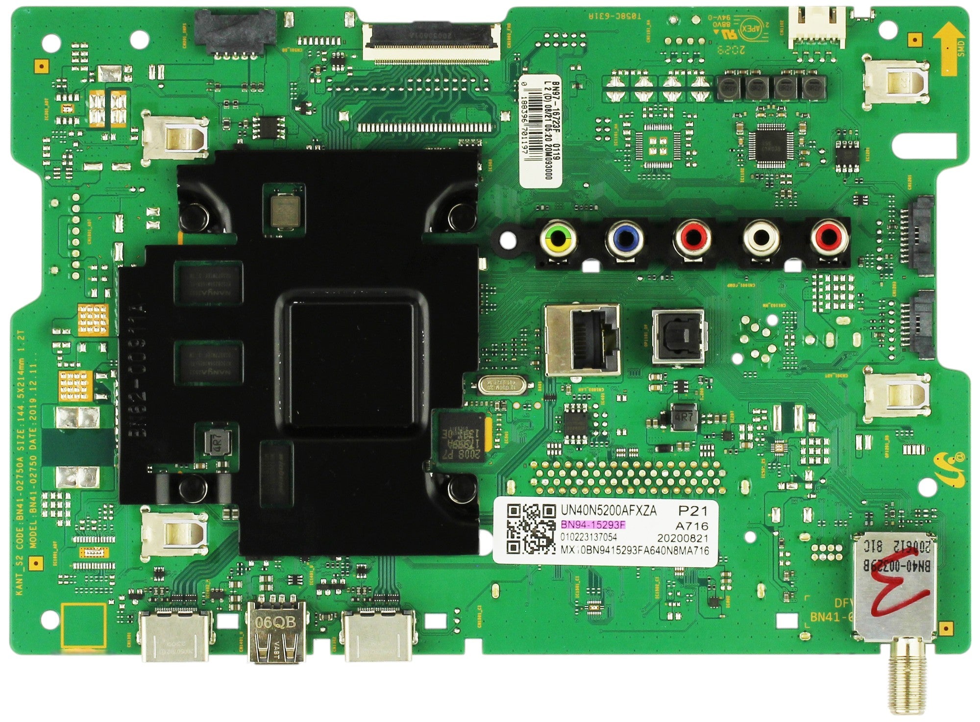 Samsung BN94-15293F Main Board for UN40N5200AFXZA (Version DA02)