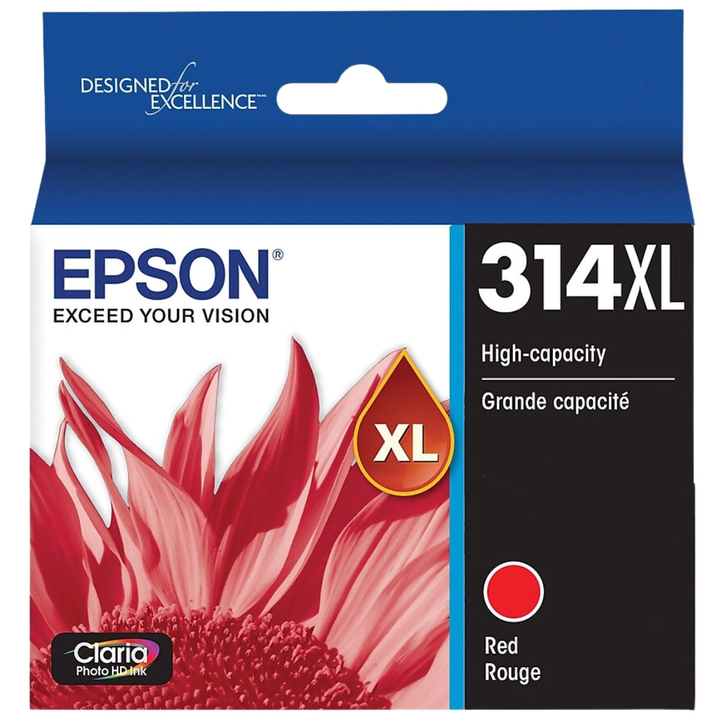 New, Pre-Owned - Epson 314XL High-Yield Red Inkjet Cartridge, T314XL820