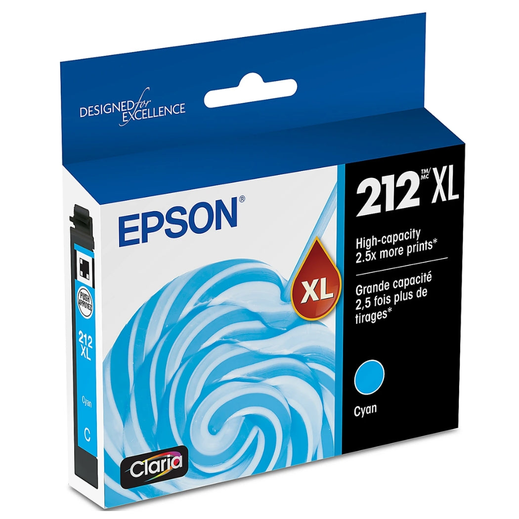 New, Pre-Owned - Epson 212XL High Capacity Ink Cartridge Cyan
